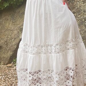 Eyelet White Maxi Sundress